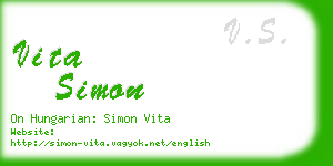 vita simon business card